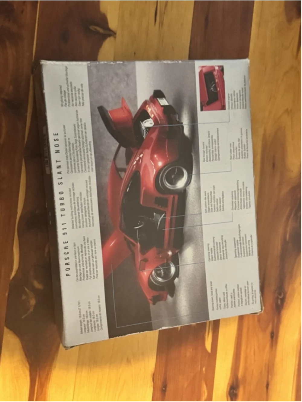 Porsche 911 Turbo Slant Nose Car 1/24 Metal Body Model Kit Red Testors READ